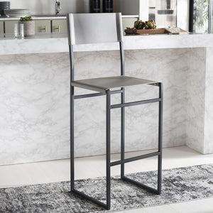 Safavieh Layne Barstool Light Grey / Black  BST3021A