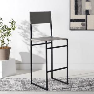 Safavieh Layne Barstool Light Grey / Black  BST3021A