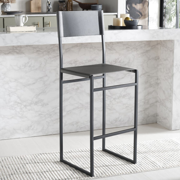 Safavieh Layne Barstool Grey / Black BST3021B