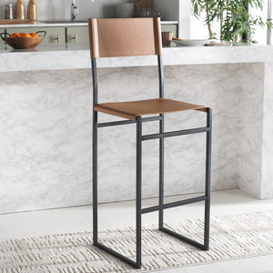 Safavieh Layne Barstool Cognac / Black BST3021D