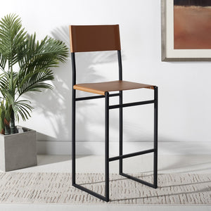 Safavieh Layne Barstool Cognac / Black BST3021D