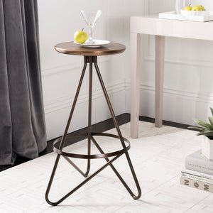 Safavieh Galexia Bar Stool Antique Copper BST3200A
