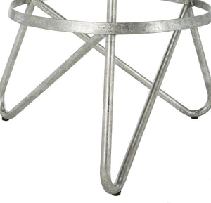 Safavieh Galexia Bar Stool - Modern Retro Design With Sculptural Lines For Stylish Home Or Commercial Spaces Silver Leaf BST3200B