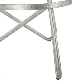 Safavieh Galexia Bar Stool - Modern Retro Design With Sculptural Lines For Stylish Home Or Commercial Spaces Silver Leaf BST3200B
