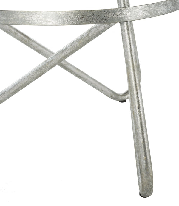 Safavieh Galexia Bar Stool - Modern Retro Design With Sculptural Lines For Stylish Home Or Commercial Spaces Silver Leaf BST3200B