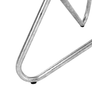 Safavieh Galexia Counter Stool: Vintage Industrial Charm With Sculptural Iron Frame For Stylish Comfort Silver Leaf BST3201B