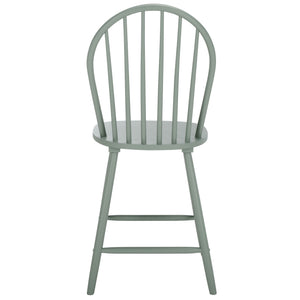 Safavieh Omaha Counter Stool In Tranquil Sage - Stylish Rubberwood Design For Modern Home Decor Upgrade Sage Wood Bst3300a