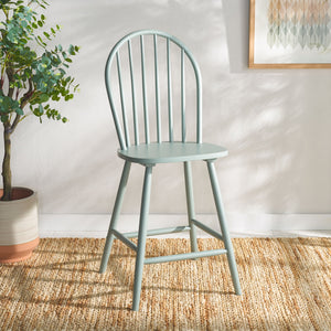 Safavieh Omaha Counter Stool In Tranquil Sage - Stylish Rubberwood Design For Modern Home Decor Upgrade Sage Wood Bst3300a