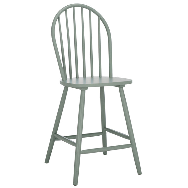Safavieh Omaha Counter Stool In Tranquil Sage - Stylish Rubberwood Design For Modern Home Decor Upgrade Sage Wood Bst3300a