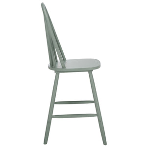 Safavieh Omaha Counter Stool In Tranquil Sage - Stylish Rubberwood Design For Modern Home Decor Upgrade Sage Wood Bst3300a
