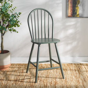 Safavieh Omaha Counter Stool In Tranquil Sage - Stylish Rubberwood Design For Modern Home Decor Upgrade Dark Green Wood Bst3300b