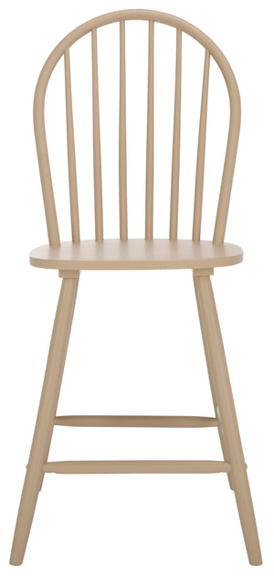 Safavieh Omaha Counter Stool In Tranquil Sage - Stylish Rubberwood Design For Modern Home Decor Upgrade Khaki Wood Bst3300c