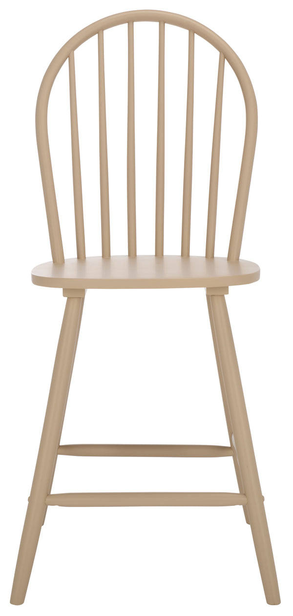 Safavieh Omaha Counter Stool In Tranquil Sage - Stylish Rubberwood Design For Modern Home Decor Upgrade Khaki Wood Bst3300c