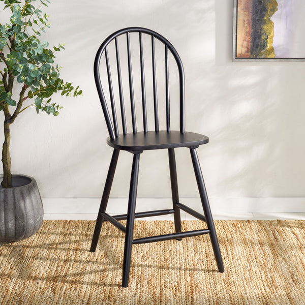 Safavieh Omaha Counter Stool In Tranquil Sage - Stylish Rubberwood Design For Modern Home Decor Upgrade Black Wood Bst3300d