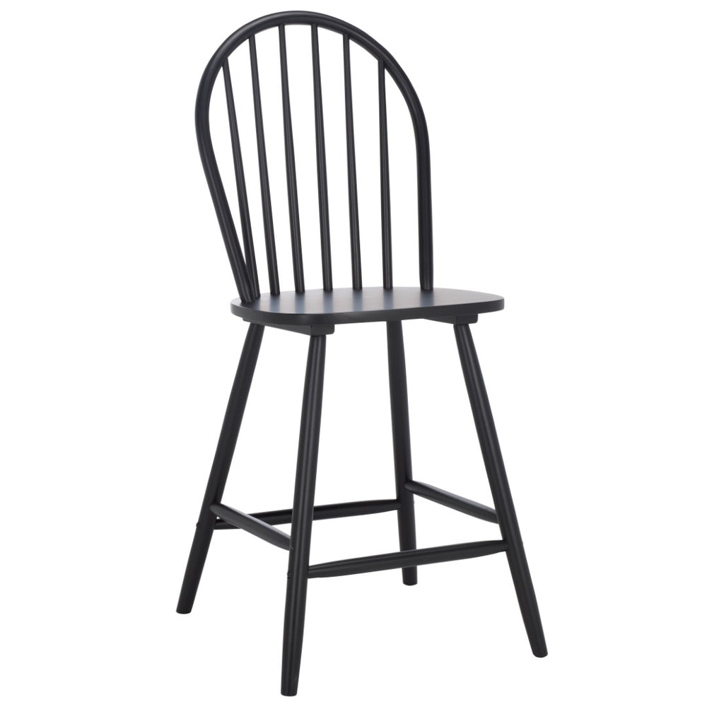 Safavieh Omaha Counter Stool - Contemporary Rubberwood Design For Stylish Kitchen Islands And Dining Spaces Black BST3300D