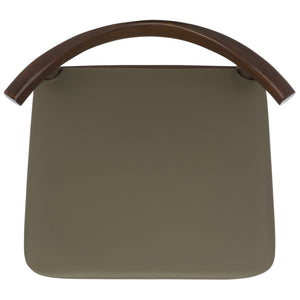 Safavieh Elbow Counter Stool - Stylish Olive And Espresso Design For Comfort And Home Decor Elegance Olive ,Espresso Wood ,Pvc ,Foam Bst3302a