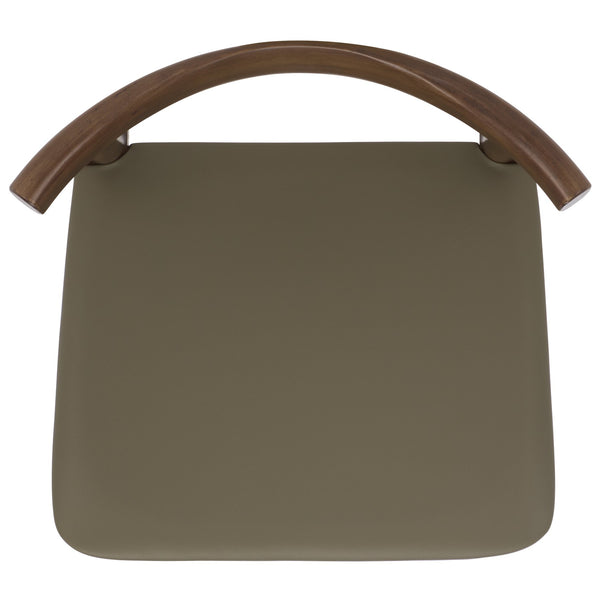 Safavieh Elbow Counter Stool - Stylish Olive And Espresso Design For Comfort And Home Decor Elegance Olive ,Walnut Wood ,Pvc ,Foam Bst3302b