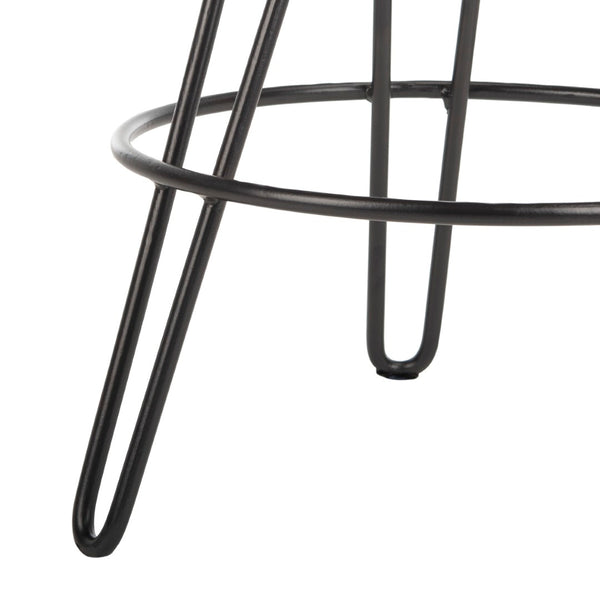 Safavieh Kai Adjustable Swivel Counter Stool – Modern Mango Wood & Black Metal, Perfect For Stylish Spaces! BST3700A