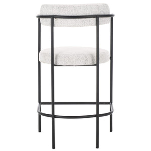 Safavieh Andrean Arm Counter Stool Black / White / Black BST3901B