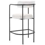 Safavieh Andrean Arm Counter Stool Black / White / Black BST3901B