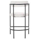 Safavieh Andrean Arm Counter Stool Black / White / Black BST3901B