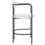 Safavieh Andrean Arm Counter Stool Black / White / Black BST3901B