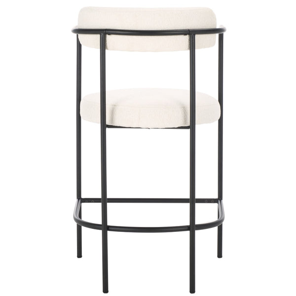 Safavieh Andrean Arm Counter Stool White / Black BST3901C