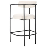 Safavieh Andrean Arm Counter Stool White / Black BST3901C