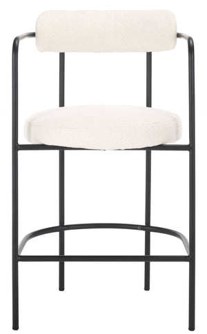 Safavieh Andrean Arm Counter Stool White / Black BST3901C
