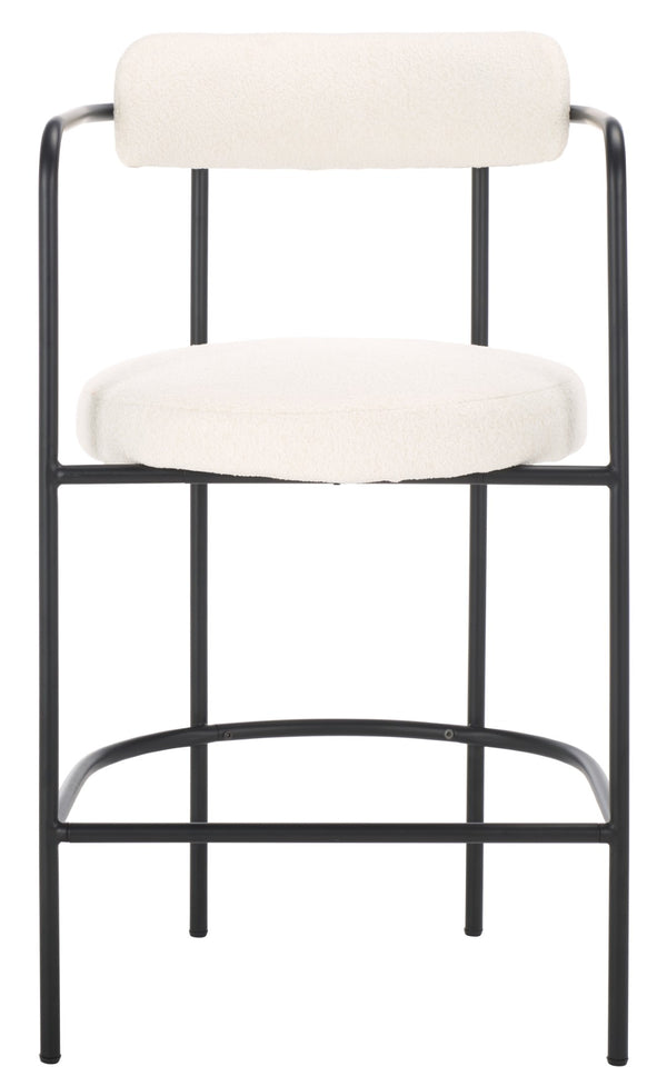 Safavieh Andrean Arm Counter Stool White / Black BST3901C