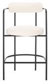 Safavieh Andrean Arm Counter Stool White / Black BST3901C