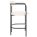 Safavieh Andrean Arm Counter Stool White / Black BST3901C