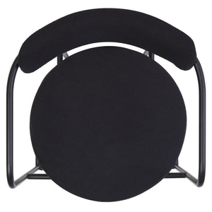 Safavieh Andrean Arm Counter Stool - Modern Elegance With Plush Boucle Upholstery And Sturdy Metal Legs Black / Black BST3901D