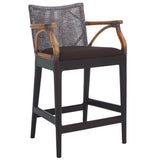 Safavieh Gianni Counter Stool Brown White Wash/ Brown/ Dark Brown BST4002C