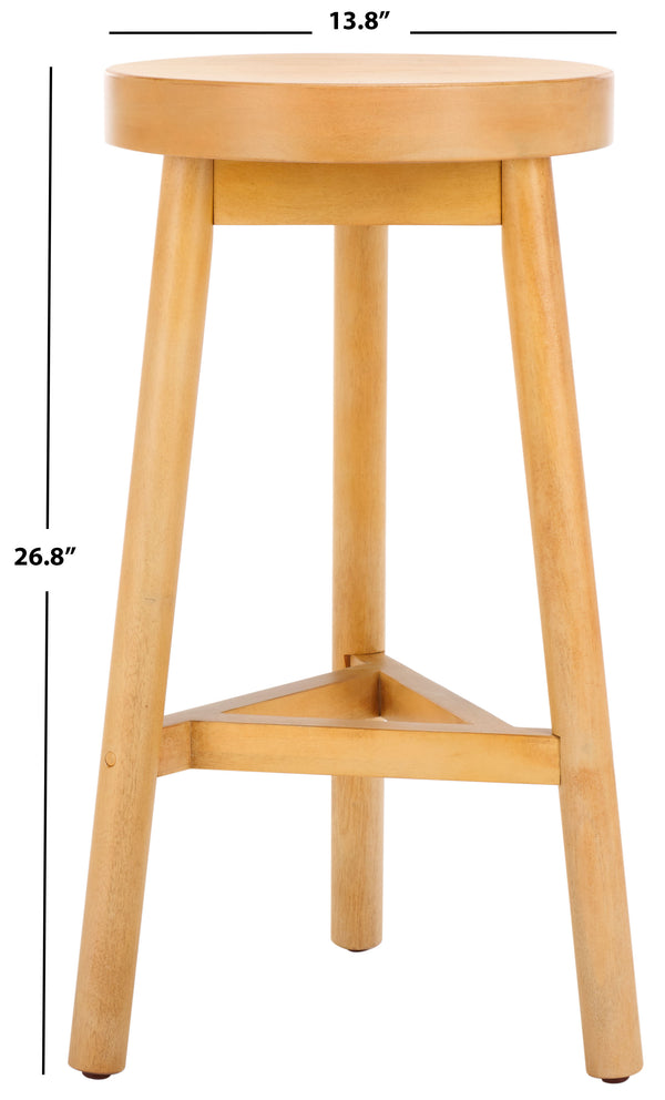Safavieh Andrius Counter Stool Natural 13.8" x 13.8" x 26.8"