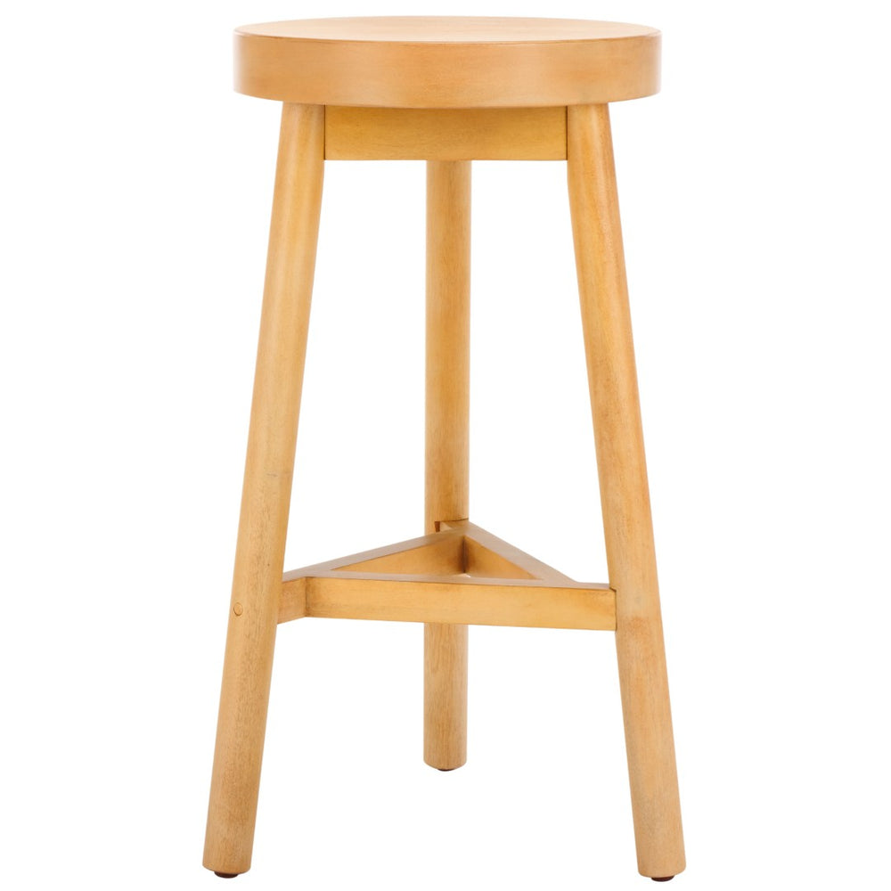 Safavieh Andrius Counter Stool - Elegant Mahogany Design, Perfect For Kitchen Islands Or Dining Areas, 26.77"H BST5000A