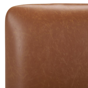 Safavieh Gavril Counter Stool – Chic Faux Leather With Solid Wood Frame For Elegant Kitchen Dining Spaces Cognac ,Natural Wood,Fabric,Foam Bst5200a