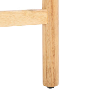 Safavieh Gavril Counter Stool – Chic Faux Leather With Solid Wood Frame For Elegant Kitchen Dining Spaces Cognac ,Natural Wood,Fabric,Foam Bst5200a