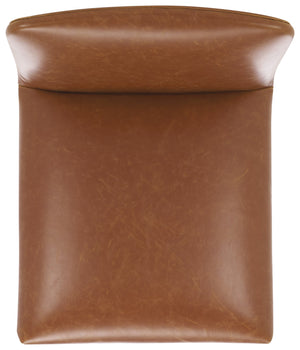 Safavieh Gavril Counter Stool – Chic Faux Leather With Solid Wood Frame For Elegant Kitchen Dining Spaces Cognac ,Natural Wood,Fabric,Foam Bst5200a