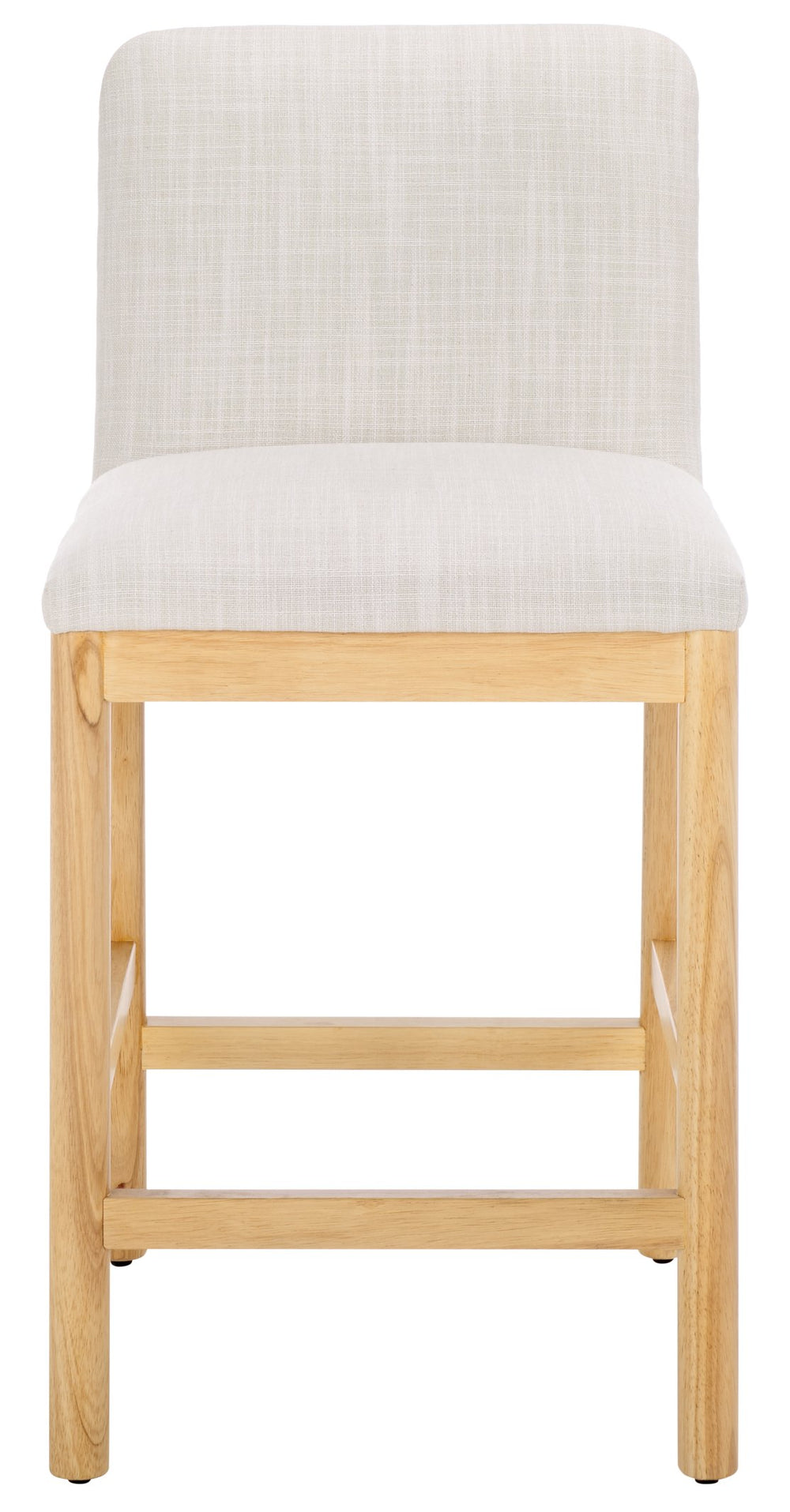 Safavieh Gavril Counter Stool – Chic Faux Leather With Solid Wood Frame For Elegant Kitchen Dining Spaces Cream ,Natural Wood,Fabric,Foam Bst5200b