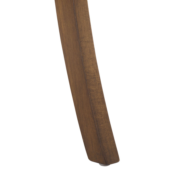 Takado Barstool With Walnut Finish And Matte Black Accents — Solid Wood, Foam-Padded Comfort, Durable Elegance