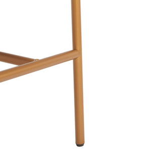 Safavieh Camille Counter Stool - Luxe Dark Grey Velvet With Gold Frame, Modern Elegance For Kitchen & Bar BST6200C