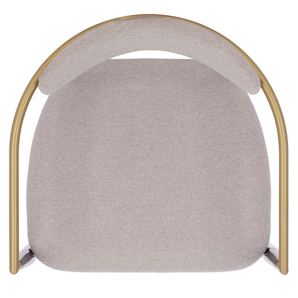 Safavieh Covelle Arm Counter Stool Set Of 2 - Luxurious Black & Gold Or Dove Grey Upholstery For Style & Comfort Black Gold ,Dove Grey Metal ,Fabric ,Foam Bst6403a-set2