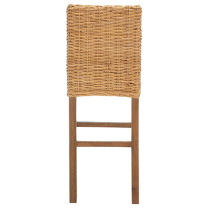 Safavieh Tobie Rattan Bar Stool - Coastal Cottage Style With Comfortable Woven Seat And Sturdy Wood Legs Natural / Natural BST6500A