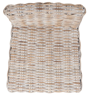 Safavieh Tobie Rattan Bar Stool - Coastal Cottage Style With Comfortable Woven Seat And Sturdy Wood Legs Grey White Wash/Grey White Wash BST6500B