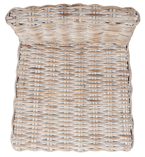 Safavieh Tobie Rattan Bar Stool - Coastal Cottage Style With Comfortable Woven Seat And Sturdy Wood Legs Grey White Wash/Grey White Wash BST6500B