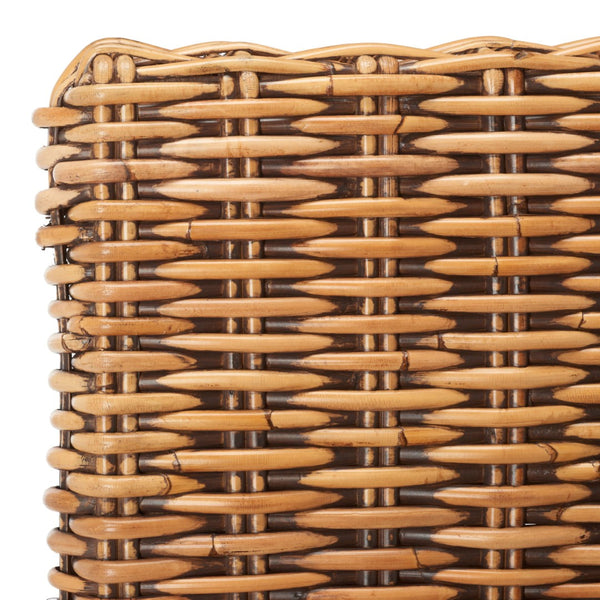 Safavieh Tobie Rattan Bar Stool - Coastal Cottage Style With Comfortable Woven Seat And Sturdy Wood Legs Honey Brown Wash/Honey Brown Wash BST6500C