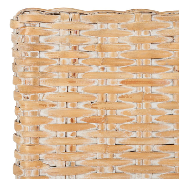 Safavieh Tobie Rattan Bar Stool - Coastal Cottage Style With Comfortable Woven Seat And Sturdy Wood Legs Natural White Wash BST6500D