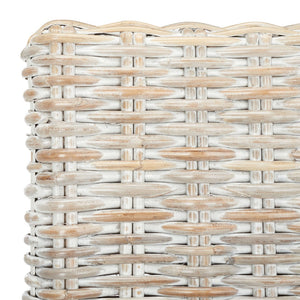 Safavieh Tobie Rattan Counter Stool – Coastal Cottage Charm With Durable Mango Wood & Rustic Style Appeal Grey White Wash/Grey White Wash BST6501B