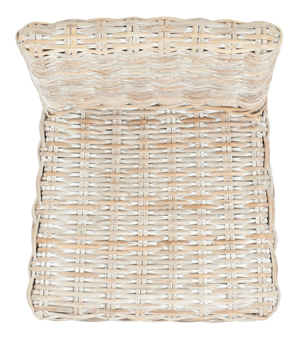 Safavieh Tobie Rattan Counter Stool – Coastal Cottage Charm With Durable Mango Wood & Rustic Style Appeal Grey White Wash/Grey White Wash BST6501B